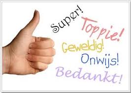 Bedankt voor uw input!!